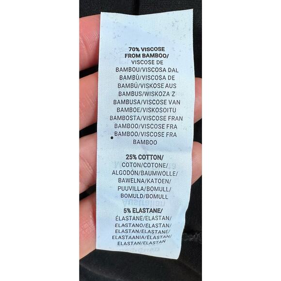 NWT Angel Maternity Tank Dress Size Large Women’s Black Snap Front - Picture 7 of 9